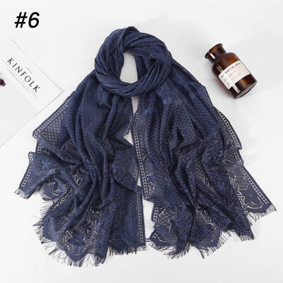 

Hui people hijab Muslim ladies headscarf wholesale 2019 new cross-border fashion lace scarf