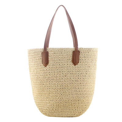 

Boho Paper Rope Straw Shoulder Handbags Women Casual Big Shopping Totes