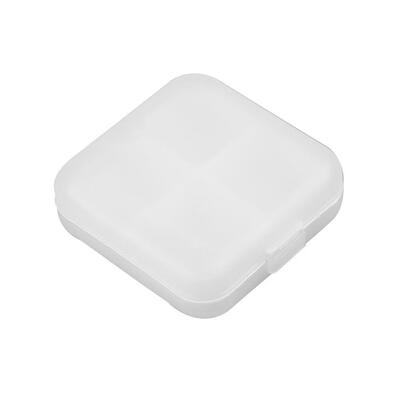

Portable 4 Grids Pill Box Drug Tablet Medicine Storage Holder Splitter Case