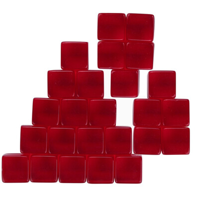 

Toponeto 25PCSSet 16mm Transparent Counting Cubes Blank Dice