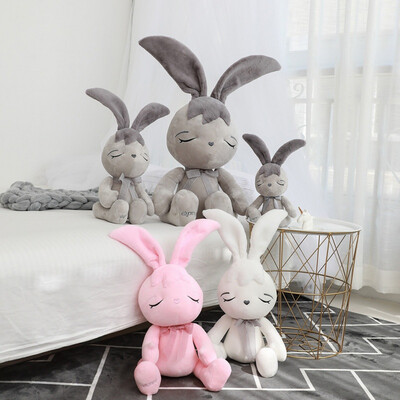 

New Easter Cute Bunny Plush Toy Long-eared Rabbit Cute Figurine Rabbit Doll Pillow For Girl Birthday Gift Party Home Decoration
