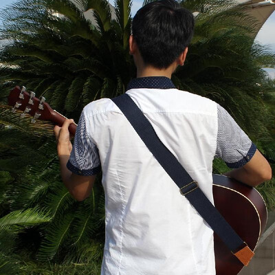 

IRIN Adjustable Belt Woven Cotton Guitar Strap with Leather Ends for Electric Acoustic Folk Guitars Comfortable&Durable