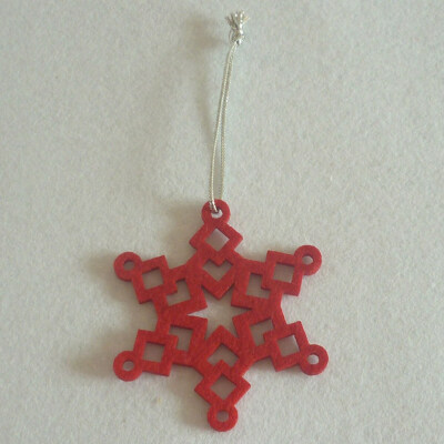 

10Pcs Christmas Tree Hanging Pendants White Red Small Snowflake Pendant New Year Christmas Decoration Supplies Fashion