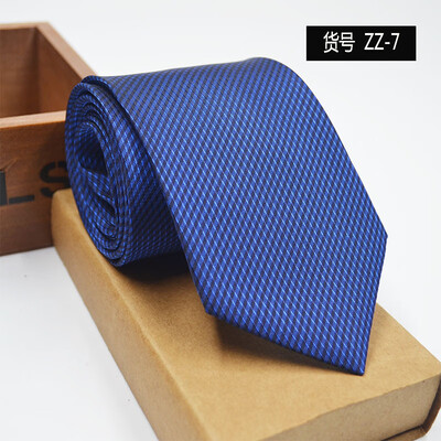 

New spot tie business dress mens tie polyester yarn arrow type 8CM business tie wholesale