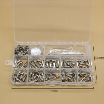 

100pcs Silver Cone Studs&Spikes Screwback DIY Punk Garment Rivets for Clothes Bag Shoes Leather Craft Cool Apparel Sewing