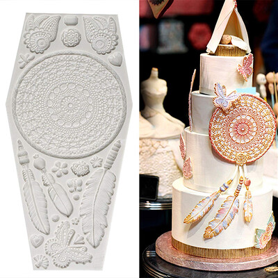 

Feathers Texture Silicone Mold DIY Fondant Craft Chocolate Cake Mould Pastry Cake Decoration