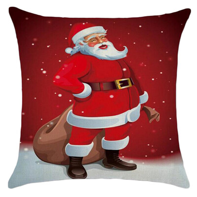 

Tailored 18 Cotton Pillow Case Linen Cushion Cover Merry Christmas Home Decoration