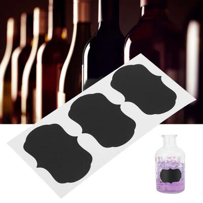 

Greensen 36 PcsSet Slate Sticker Kitchen Jars Bottle Organizer Labels Tag Chalkboard Stickers