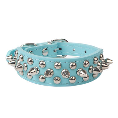 

Adjustable PU Leather Punk Rivet Spiked Studded Pet Puppy Dog Collar Neck Straps Supplies Pets