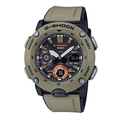 

Casio G-Shock GA-2000-5A Carbon Core Guard Digital Analog Watch Waterproof Quartz Wristwatch For Men - Miltary Brown