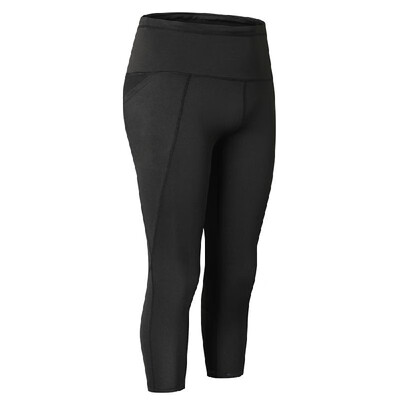 

Women High Waist Capris Yoga Pants 4 Way Stretch Tummy Control Workout Running Fitness Yoga Pants Leggings with Pocket