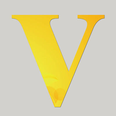 

〖Follure〗Mirror Wall Sticker 26 Letters DIY Art Mural Home Decor Acrylic Decals Gold U