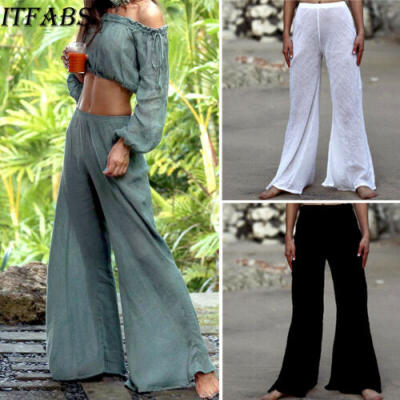 

Women Baggy Harem Pant Trousers Aladdin Hippie Ali Baba Yoga Gym Loose Beachwear