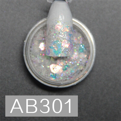 

Toponeto Shiny Nail Art Tips Stickers Acrylic 3D Glitter Sequins Manicure DIY Extension