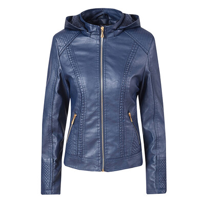 

Toponeto Women Casual Hoodie Slim Zipper Long Sleeve Bomber Jacket Warm Coat