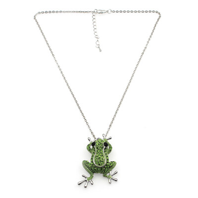 

Creative Cartoon Dual - Use Corsage Frog Brooch Necklace