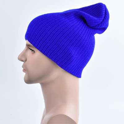 

Unisex Women Men Knitted Elastic Beanie Solid Color Ribbed slouchy Casual Outdoor Sport Warm Winter Kullies Hat