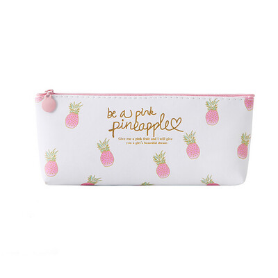 

Toponeto Pink Pineapple Pencil Case Cosmetic Bag Makeup Pouch Pencils Box