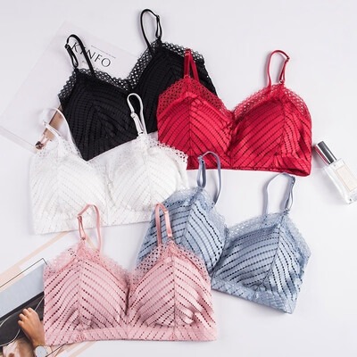 

Sexy Padded Seamless Bra Women Lace Wireless Bralette Sexy Female Lingerie Underwear