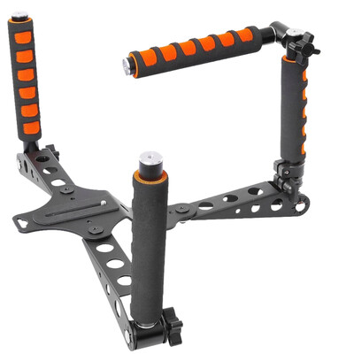 

Aluminium Alloy DSLR Filming Kit Foldable Shoulder Mount Handheld Stabilizer Support Rig with 14" Screw Extension Tube for Canon