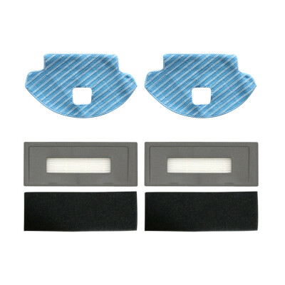 

2 Pcs Mop Cloths 2pcs Filters For ECOVACS DEEBOT OZMO 610 Sweeper Accessories