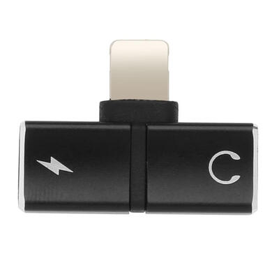 

Dual 8 Pin 2 in 1 Audio Earphone AUX Charging Adapter for iPhone X 7 8