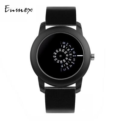 

Qixi Festivals gift translation Enmex all-black lens concept tonal watch movement digital tide cool watch