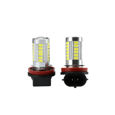 

2 X 5630 33-SMD 850LM LED Car Fog Light Lamp Bulb H8 Socket White
