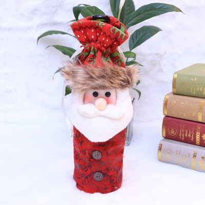 

〖Follure〗Red Wine Bottle Cover Bags Snowman Santa Claus Christmas Decoration Xmas