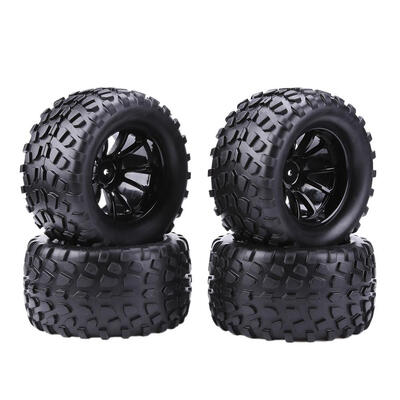 

4pcs 110 RC Rally Car Tires Rubber Tyre Wheel Rims for Tamiya HPI RC Car