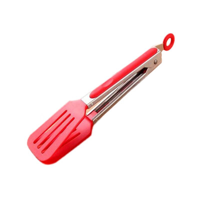 

Kitchen Cooking Salad Serving BBQ Tongs Stainless Steel Utensil Handle Clamp