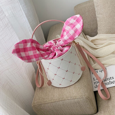 

Summer chic rhombic bag handbag 2019 new wave Korean version of the wild shoulder slung fashion portable bucket bag