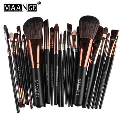 

MAANGE 22pcs Foundation Blush Eye Shadow Lip Makeup Brushes Cosmetic Tools