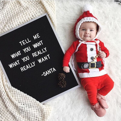 

Toddler Baby Boy Girl T shirt Tops Pants Pajamas Christmas Set Family Clothes