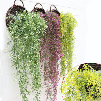 

Artificial Fake Silk Flower Vine Hanging Garland Plant Home Garden Decor Bu HOT