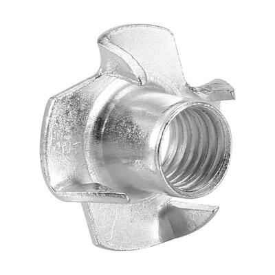 

Greensen 50pcs Carbon Steel M1215 Four Pronged T Nuts Blind Inserts Nut for Wood Furniture