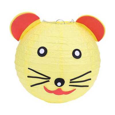 

Children DIY Cartoon Lantern Nursery Round Handcrafted Paper Lantern