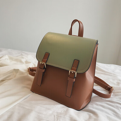 

College wind backpack female new Korean version of the small fresh large capacity student campus bag female backpack