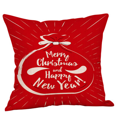 

Tailored New Christmas Cotton Linen Pillow Case Sofa Cushion Cover Home Decor