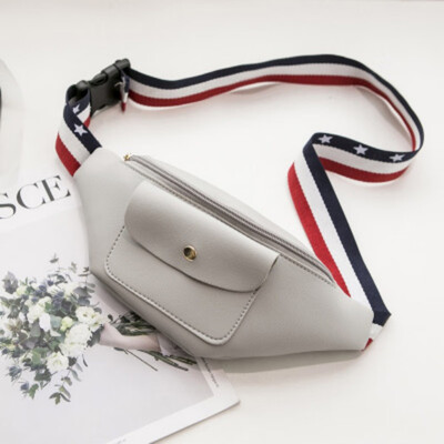 

Women Fashion Waist Bag Women PU Leather Graphic Print Fanny Pack Belt Cashier Pouch