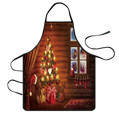 

Toponeto Christmas Decoration Waterproof Apron Kitchen Aprons Dinner Party Apron