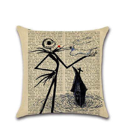 

Siaonvr Happy Halloween Pillow Cases Linen Sofa Cushion Cover Home Decor