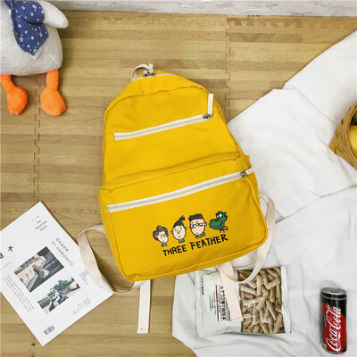 

Ins schoolbag female Korean version of senior high school students with large capacity computer bag backpack for junior high schoo