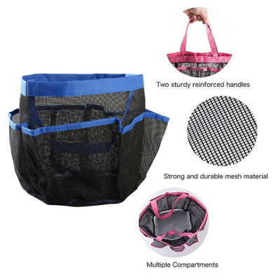 

Toponeto 1PC Creative Foldable 8 Grid Oxford Fine Mesh Storage Bag for Bathroom