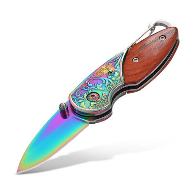 

Multifunctional Mini-color Knife with Key Chain for Outdoor Camping