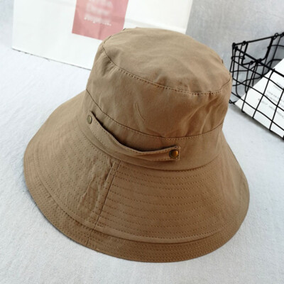 

Foldable Simple Wide Brim Sun Hat Women Outdoor Travel Cap Fisherman Hat