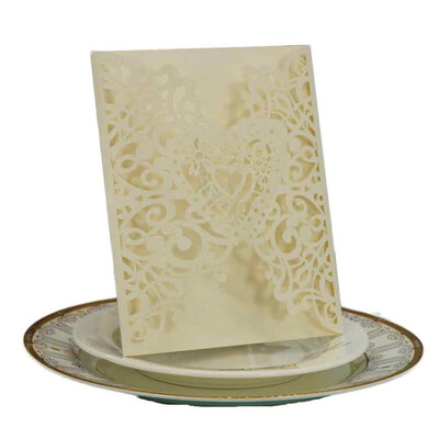 

Siaonvr 20PC Delicate Carved Romantic Wedding Party Invitation Card Envelope