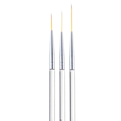 

3pcs Transparent Rod Nail Art Pen Drawing UV Gel Pen Manicure Tools Set