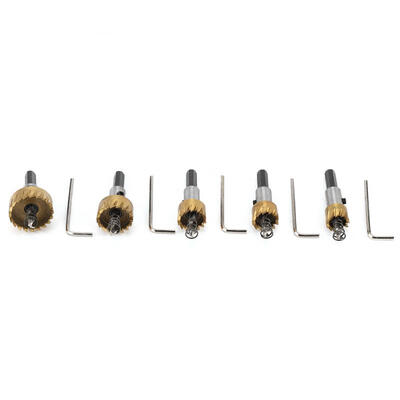 

Greensen 5pcs 16-30mm Hole Saws Cutter Drill Bits HSS Hole Saws Drill Sheets Metal Reamers Set
