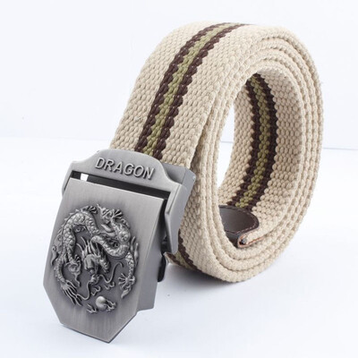 

Chinese style Men Belt Automatic buckle men casual dragon Belt Men thickening Canvas Belt Outdoor Men tidal current cowboys Belt
